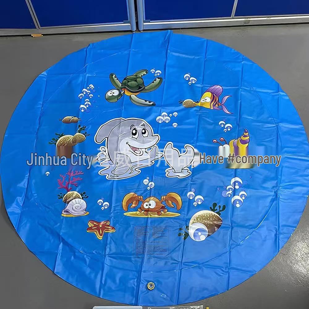 Dolphin Two-Color PVC Outdoor Sprinkler Pool Pad