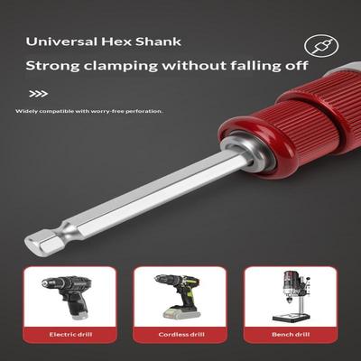 Woodworking Hole Opener Quick Stripping Pipe Self-Locking Extensions Rod Woodworking Hole Opener Connecting Rod