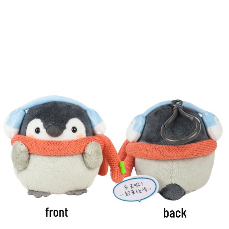 Breloc Pinguin de Pluș Autentic - Stil Japonez Drăguț, Accesoriu Rucsac & Charm de Geantă pentru Energie Pozitivă