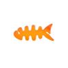 Orange Fish-shaped Headphone Cable Organizer