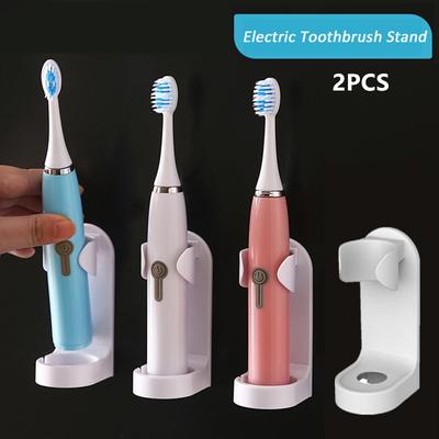 Hot Sale Toothbrush Stand Rack Organizer Electric Toothbrush Wall-Mounted Holder Space Saving Bathroom Accessories Tool
