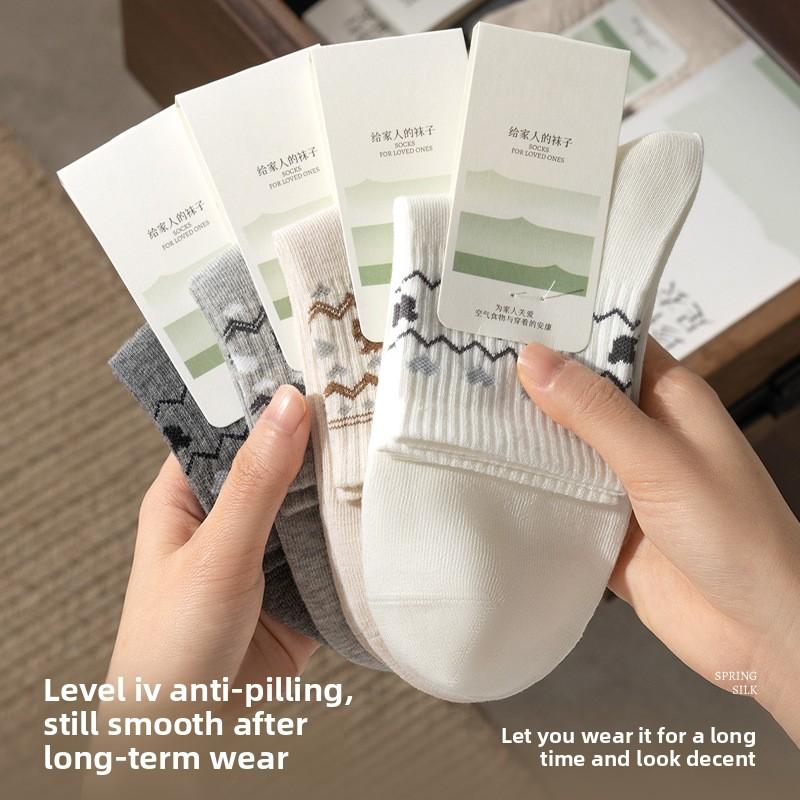 Sock Cotton Short Socks Pure Cotton White Boat Socks Summer and Spring All-cotton Socks
