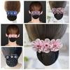Korean Style Bun Snood Bead Hair Net Cover Vintage Flower Spring Clip  Ladies