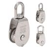Marine Pulley Stainless Steel Lifting Single Pulley Block Wire Rope Hanging Towing Wheel for Sailboa