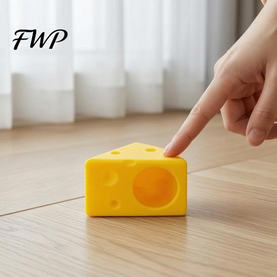 PETG Chewing Resistant House Cheese Hamster Hideout, Funny Cave House, Small Pet Hideout Food Bowl, Cage Accessory for Gerbils, Guinea Pigs