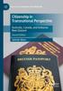 The Citizenship In Transnational Perspective : Australia, Canada, and Aotearoa New Zealand Book