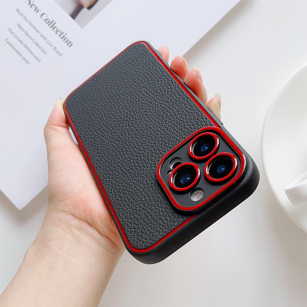 Bo Yang Magsafe Mobile Phone Leather Case for Apple Mobile Phone Protective Case Full Package for Apple 16pm for Huawei 70