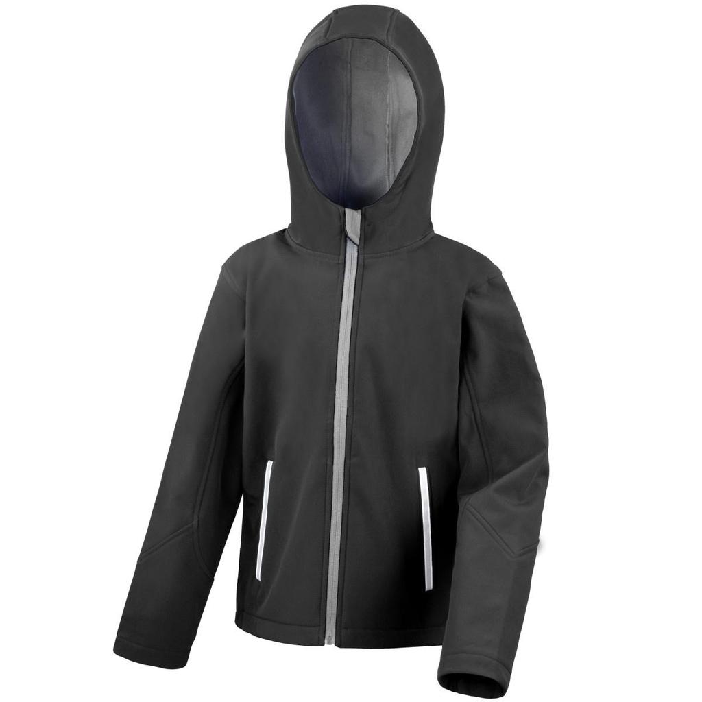 Result Core Kids Unisex Junior Hooded Softshell Jacket