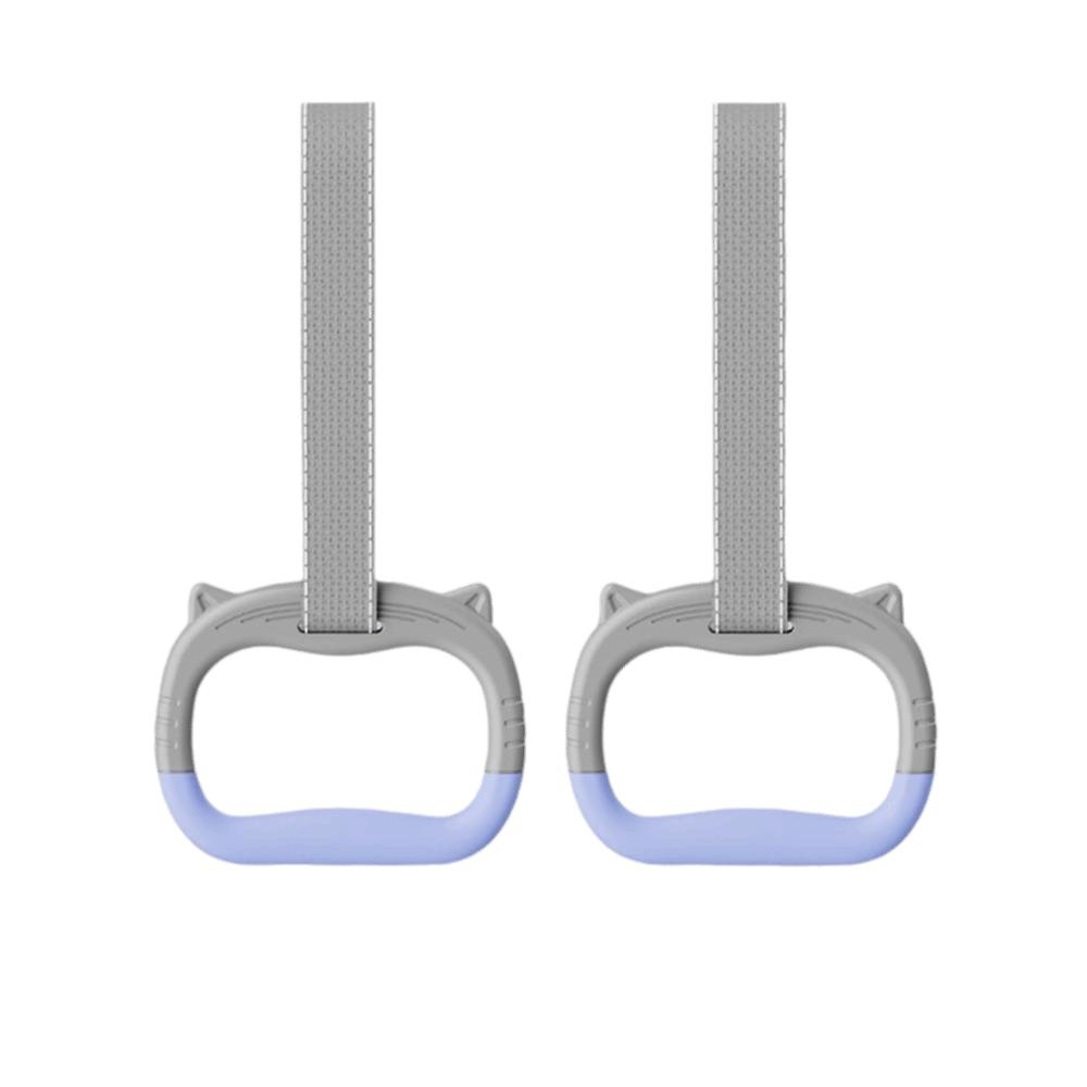 

1 pair Strength Training Gymnastics Rings for Kids Adjustable Pull-Up Hammock New Horizontal Bar серый