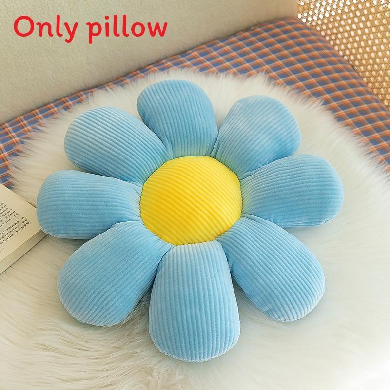 Multi Colored Daisies Flower Shapes Pillows Cushion For Home Office And Bedside Use