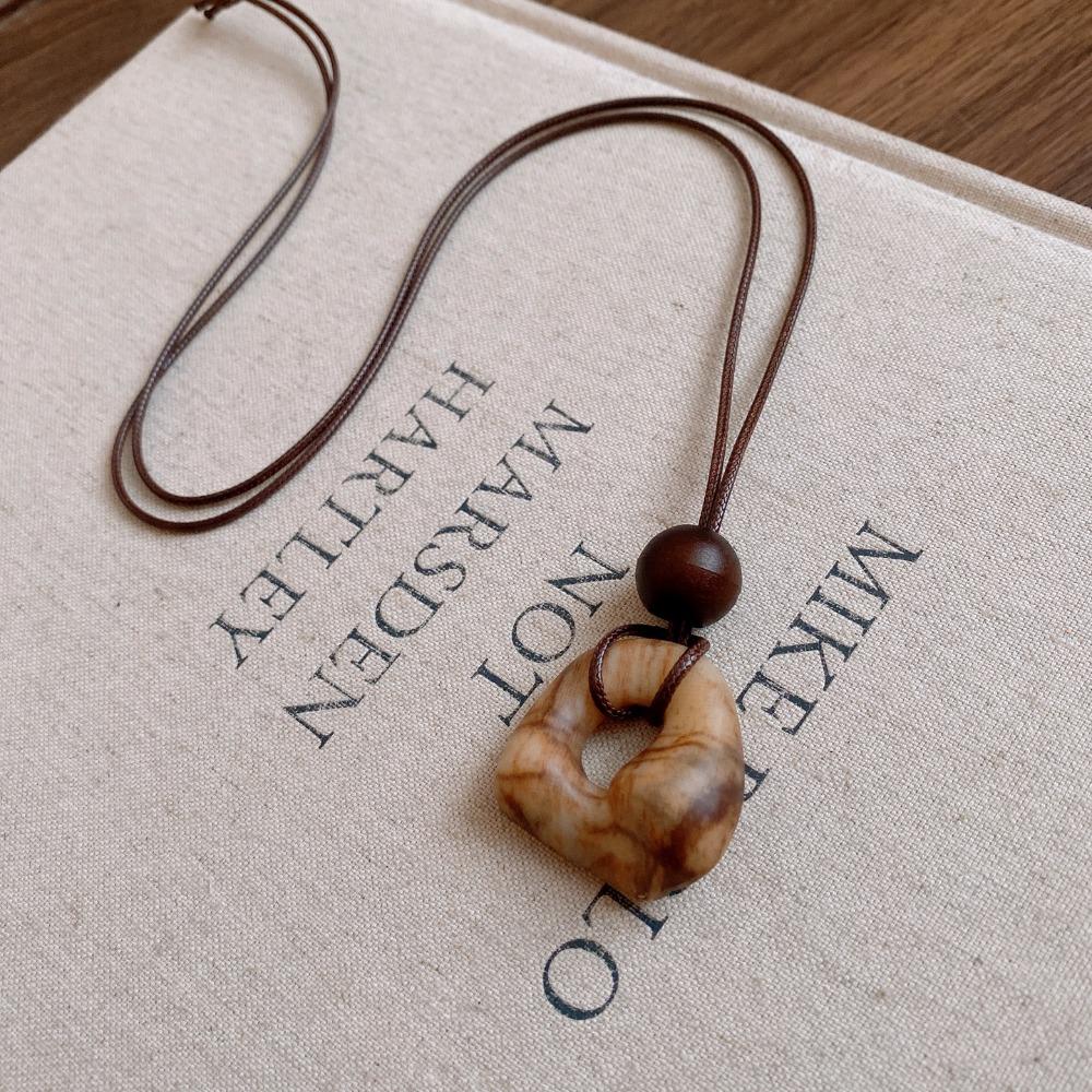 Ethnic Wind Vintage Pendent Necklace Korean Sweater Chain Jewelry New Long Necklace  for Women Men