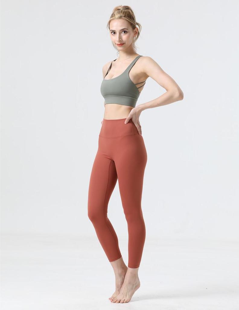 Uarun Women's Sports Bra: Beautiful Back, Cross Eight Straps, High Elastic, Comfortable, Naked Feeling Yoga Bra
