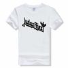 Judas Priest Bedrucktes T-Shirt Musikband Streetwear Baumwoll-T-Shirt Heavy Metal T-Shirt Sportoberteile Kurzarm-T-Shirt
