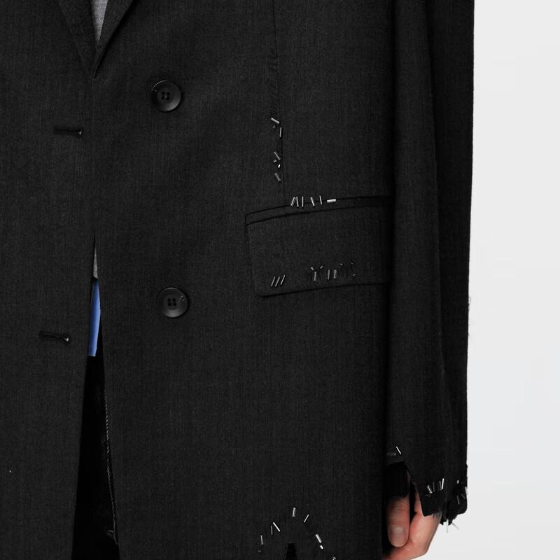 JNBY Fall Hand-Beaded Irregular Cut Blazer