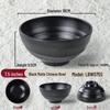 black large round melamine soup bowl