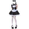 New Black And White Lolita Gothic Maid Uniform Halloween Lolita Women's Dress