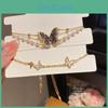 Butterfly Fashion Jewelry Bracelet With Gold Plating And Faux Pearl For Elegant Women