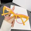 Fashion Cat Eye Shape Glasses High Quality Anti-blue Light Flat Eyeglasses Durable Ultra-light Computer Eyewear Transparent Lens