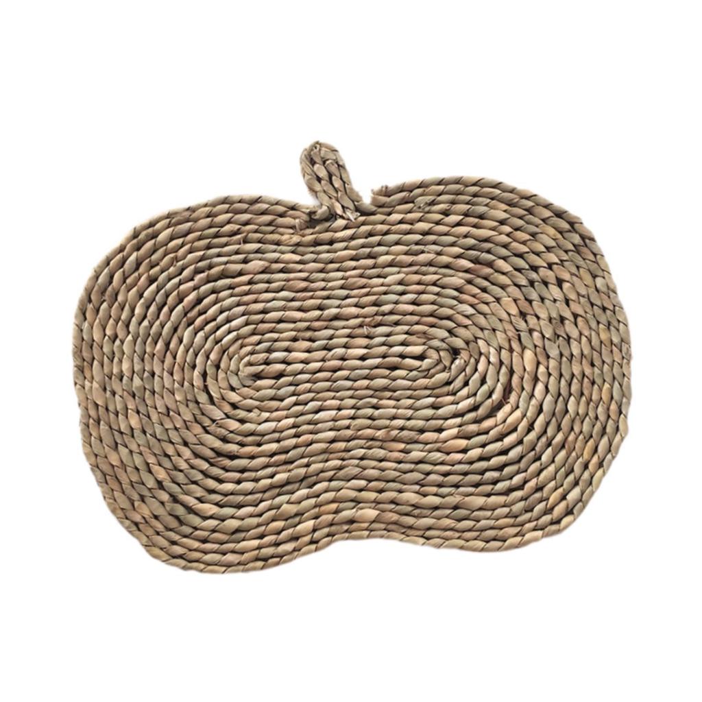 Versatile Woven Placemat Heat Resistant Braided Straw Dinner Plate Mat Anti Slip for Weddings Home Kitchen Dining Table