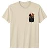 Spaniel Dog In Pocket Animals Graphic Unisex Unisex Unisex Tee