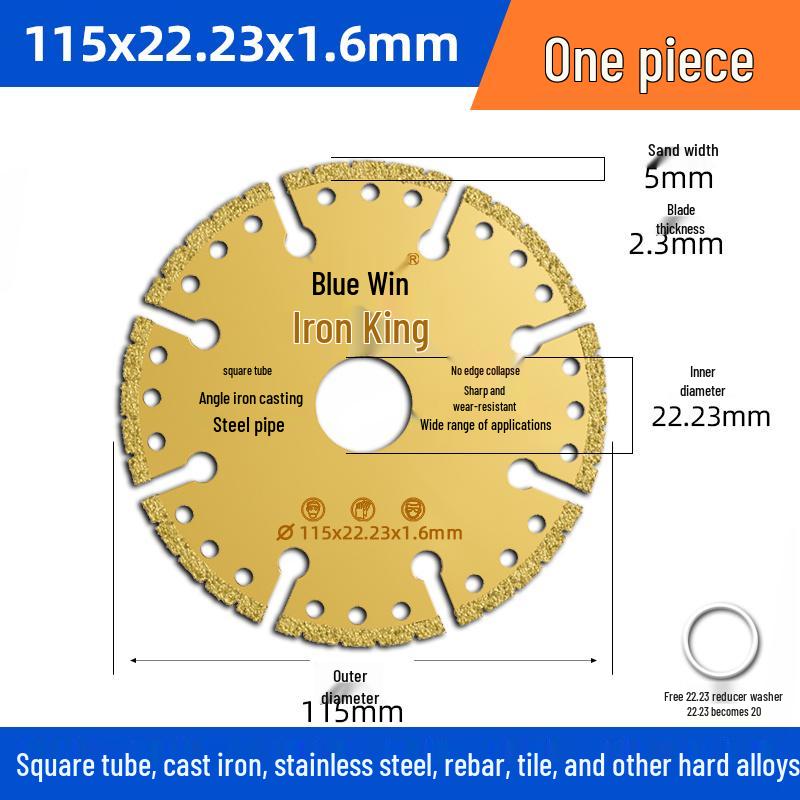 Stainless Steel Angle Grinder Disc: Iron Cutter, Metal Saw, Diamond Grinding Wheel, Tile Grooving