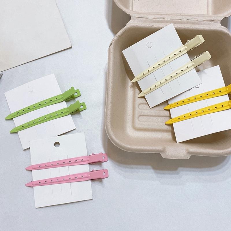 Hair Duckbill Clip Colorful Hair Clip Hair Clamps Cute Hair Catch Easy Simple Barrettes Adornment Hairpin for Girl