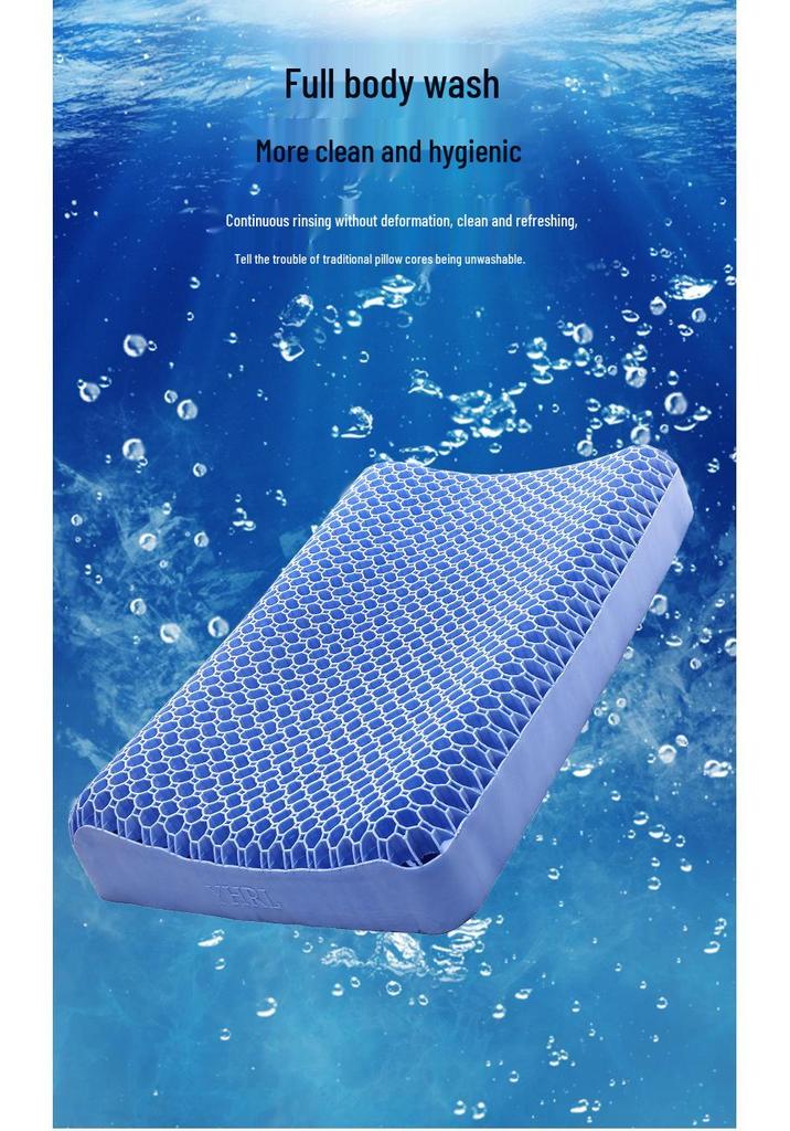 New Black Technology Honeycomb Pectin Neck Support Pillow - Breathable & Washable for Home & Dorm Use