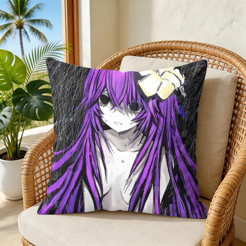 Music Anime SSewerslvt Cushion Cover Plush Decorative Pillow Case With Hidden Zipper Cutecore Room Decor For Home