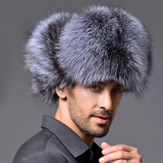 Man Hat Smooth Touch Non-allergenic Breathable Ear Flap Winter Bomber Hat for Daily Life