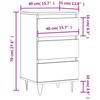 Sideboard Sonoma Oak 40 x 35 x 70 cm Particleboard