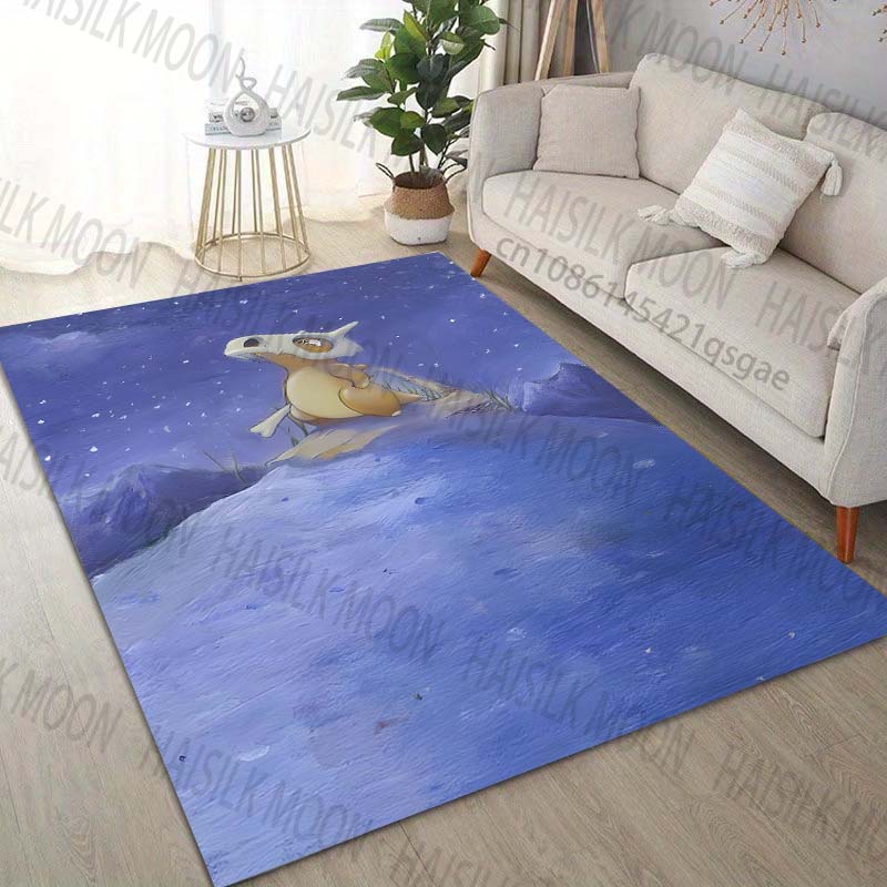 1PC Pokémon Cubone Printing Carpet for Living Room Bedroom Kid's Room Home Decor Area Rug Sofa Cloakroom Play Mat for Gifts