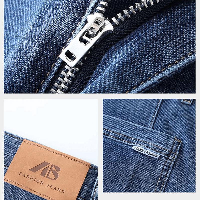 Pierre Cardin Men's Summer Loose Straight Leg Stretch Jeans