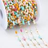 1Meter Stainless Steel Shell Beads Chain Flower Round Beaded Chain for DIY Necklace Bracelet Supplies Jewelry Making Accessories