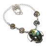 Natural Labradorite Gemstone 925 Sterling Silver Jewelry Necklace 18" ASN-6134