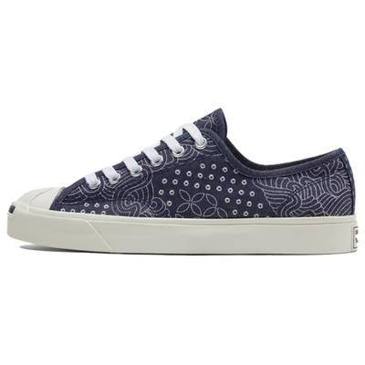 Jack Purcell Canvas Open Smile Freizeit Rutschfest und Abriebfest Low-Top Board Schuhe Unisex Nachtblau