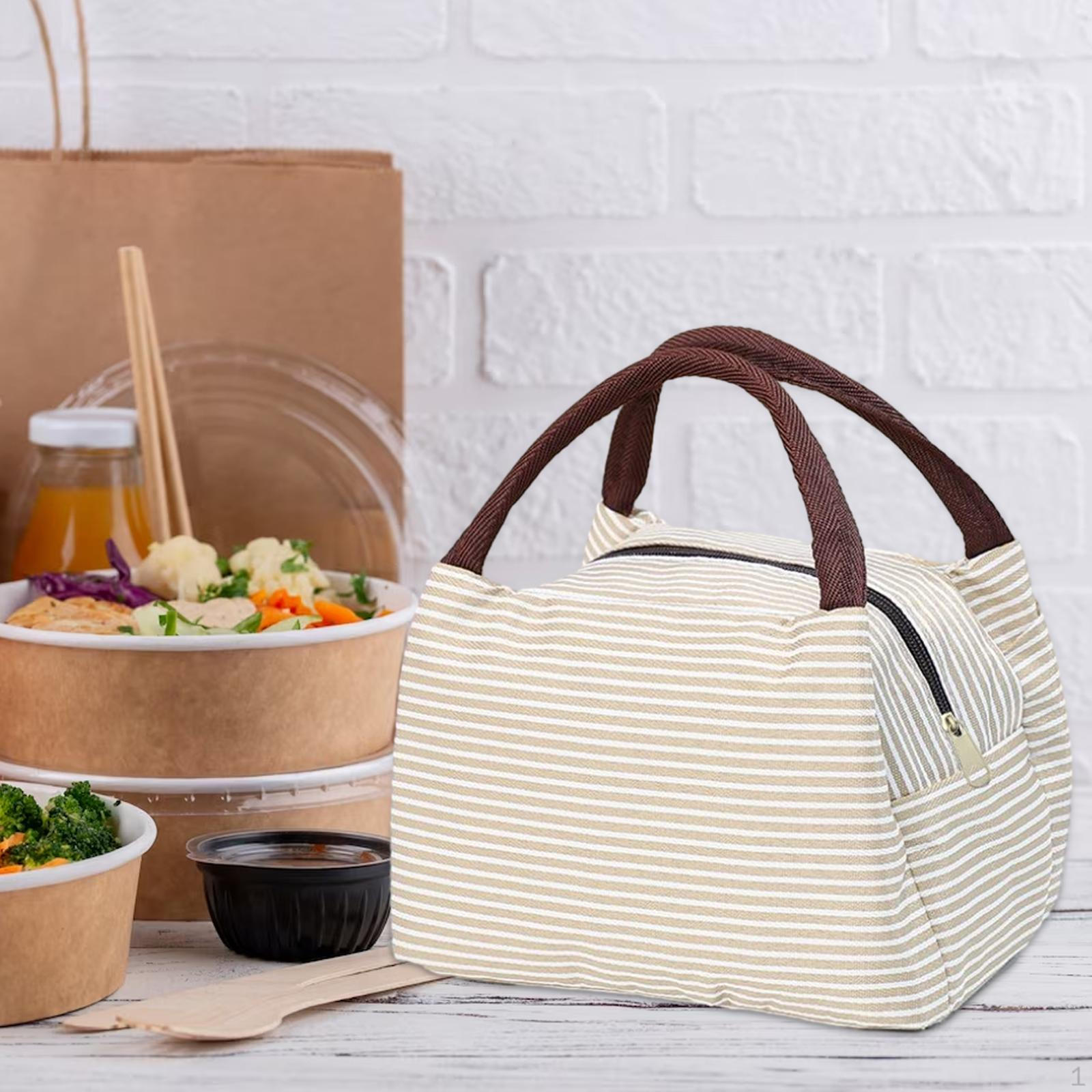 Lunch Totes Pouch with Zipper Picnic Tote Food Box Bags for легкие хаки 669₽
