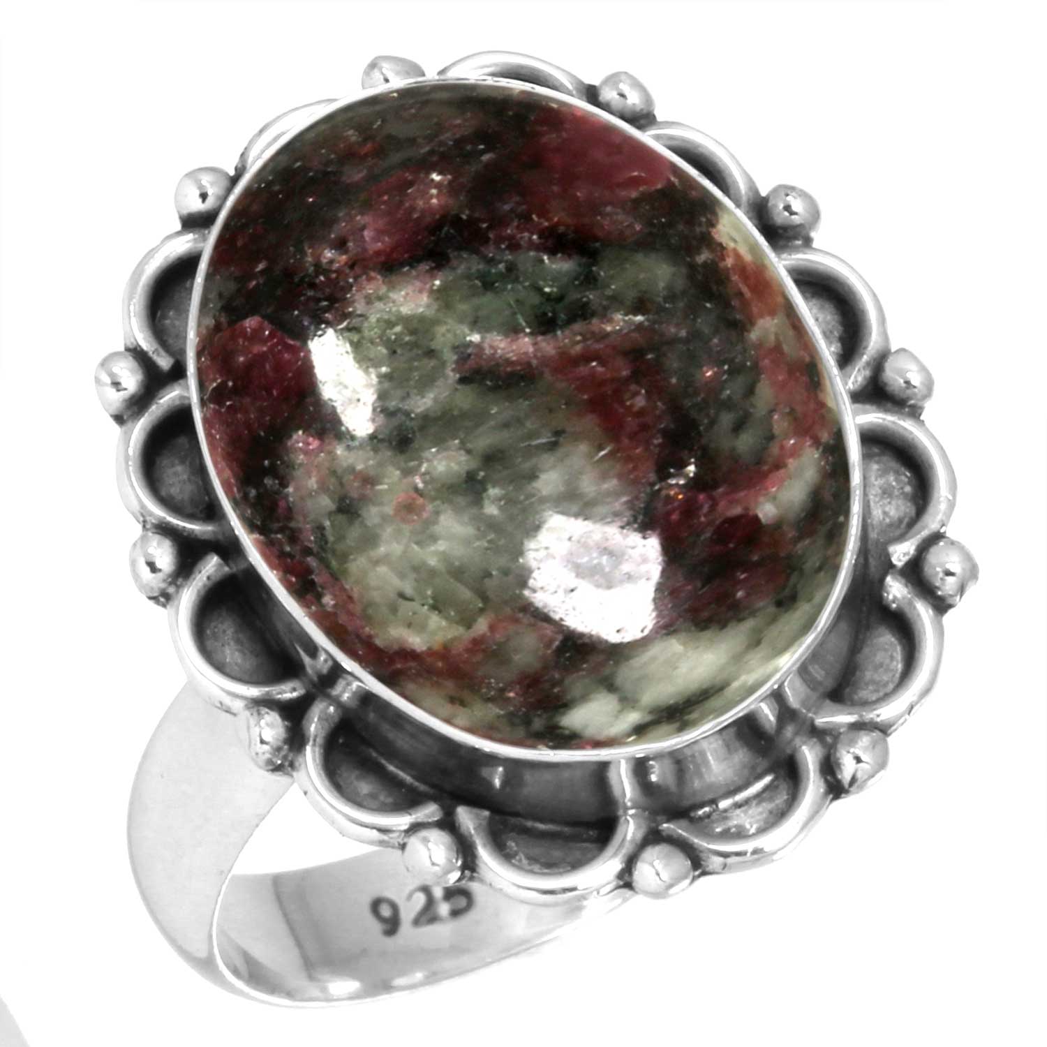 

Кольцо из стерлингового серебра 925 пробы, женское, с драгоценными камнями, ювелирные изделия ручной работы, пасхальный подарок, сумасшедший кружевной агат, далматинец, дендрит, опал, эвдиалит, хаулит, K2, яшма, винтаж 9