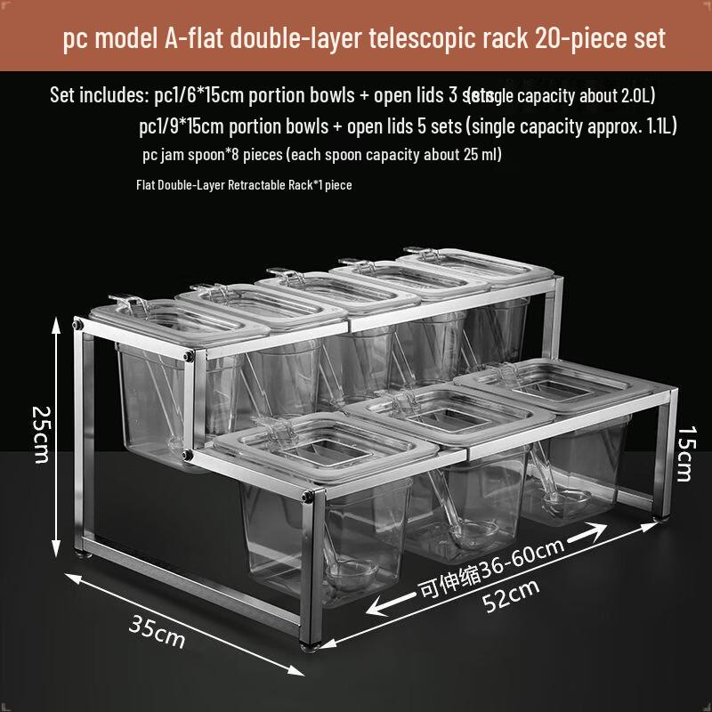 Handun Transparent Acrylic Food Pan with Flip Lid
