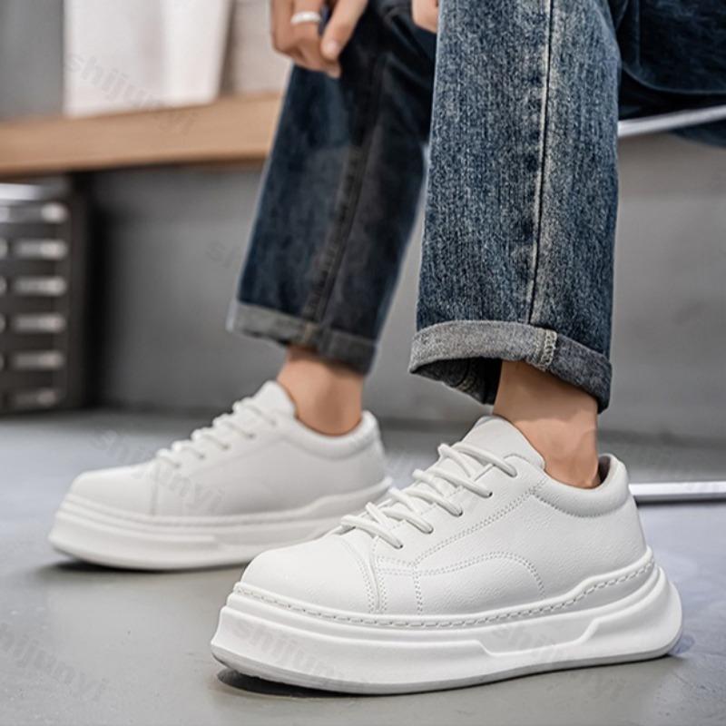 Fashion 2025 Autumn New Niche Design Men's Low Top Thick Soled Casual Sports Shoes Fashion Trend Versatile Comfortable Platform sneakers