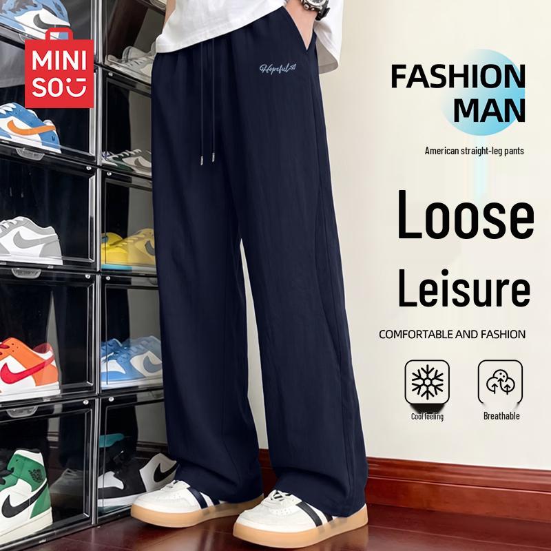 

MINISO Men s Summer Outdoor Casual Straight-Leg Pants 4XL