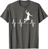 Basketball Heartbeat Sports Gift Basketball Lover Unisex T-Shirt