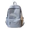 Schoolbag retro Hong Kong style plaid backpack 1011 new large capacity junior high school schoolbag women travel backpack