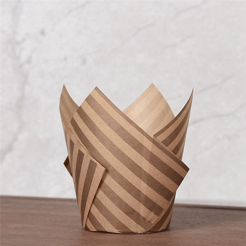 

50PCS Newspaper Style Cupcake Liner Baking Cup For Wedding Party Tulip Muffin Cupcake Paper Cup Oilproof Cake Durable C-B61B