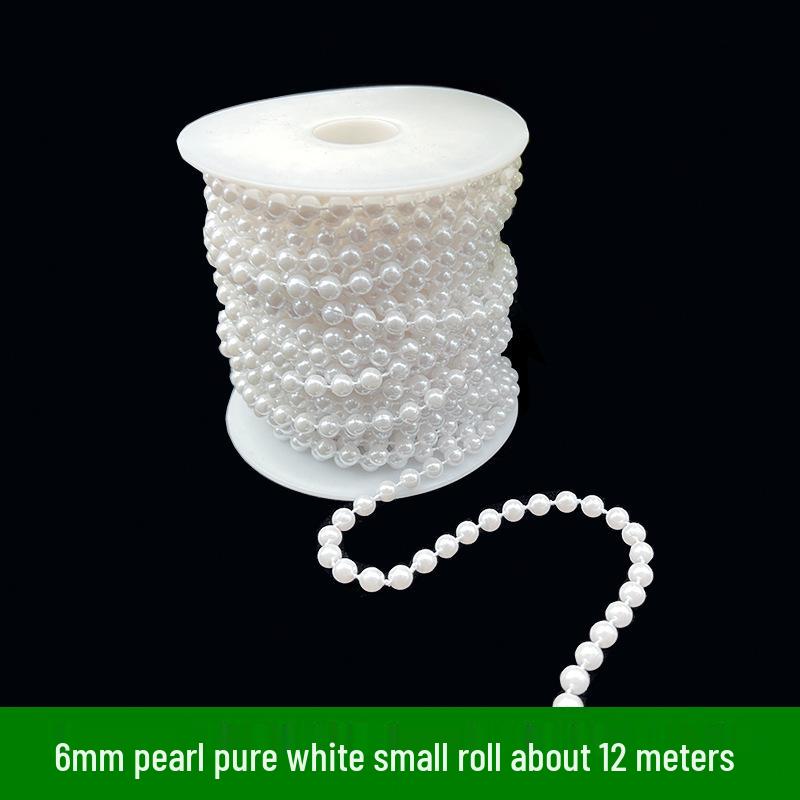 Adjustable 6-14mm Pearl Strand Chain for DIY Wedding Decor