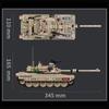 Military MOC 1002pcs M1 Abrams Main Battle Tank Model Kit Building Blocks Set Soldiers Figures Bricks Toys For Children Boy Gift