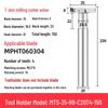 CNC T-Slot Milling Cutter with HTS Three-Sided Blade, Shank Thickness: 6, 8, 10, 12 Mm