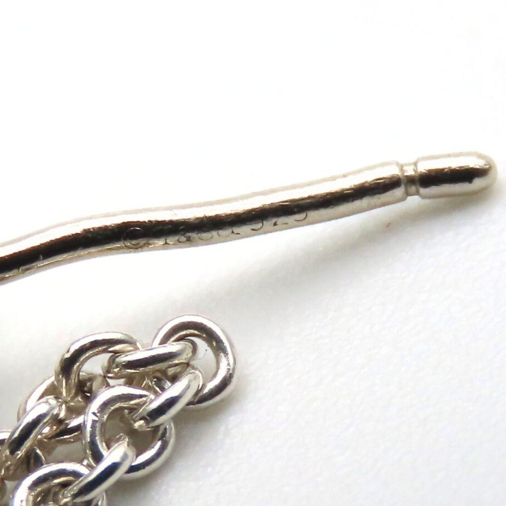 Used TIFFANY&Co. Pierce Heart Link Drop Swing Silver925 3.9g Silver Shake