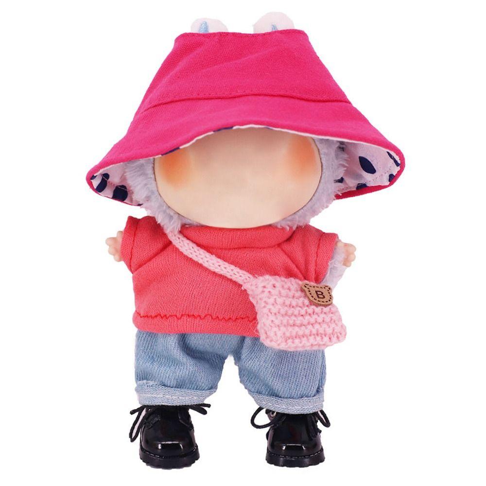 Für Labubu Puppenhut Anhänger Für Labubu Spielzeug Zubehör Fischerhut Mädchenspielzeug Kleidung Geschenk