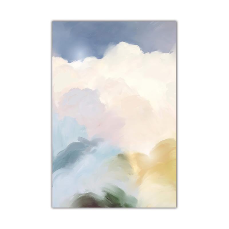 

Современная абстрактная картина на холсте звездное небо красочные облака пейзаж скандинавский плакат с принтом настенная картина украшение дома 40x50cm No Frame