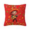 Pillow Case Viva Mexico Boy Girl Maracas Guitar Mexican Square Pillow Cover Cushion Cover Pillowcases For Sofa Home Decoration